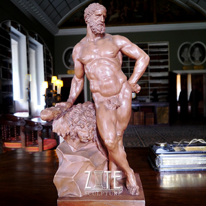Sculpture classique en marbre de <span class=keywords><strong>homme</strong></span> <span class=keywords><strong>nu</strong></span>, statue de musclé <span class=keywords><strong>homme</strong></span> en pierre - Product Image 4