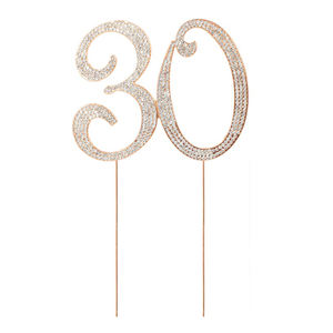 Adornos <span class=keywords><strong>de</strong></span> Pastel con Números <span class=keywords><strong>de</strong></span> Estrás <span class=keywords><strong>de</strong></span> 4.7 Pulgadas para <span class=keywords><strong>Cumpleaños</strong></span>, Aniversario, Año Nuevo - Adornos para Números 20 30 40 50 60 <span class=keywords><strong>70</strong></span> 80 90 - Product Image 3