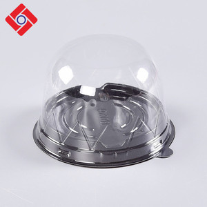 Custom Made Mini Clair Petit En Plastique Dessert Gâteau de <span class=keywords><strong>Lune</strong></span> Emballage Blister Plateaux Rond Jetable - Product Image 3