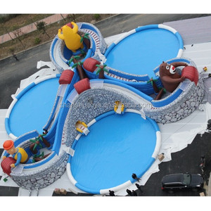 Piscine gonflable commerciale, parc aquatique géante sur le sol, en vente - Product Image 4