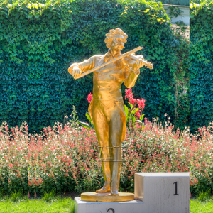 Al aire libre latón músico famoso escultura de bronce beethoven tocando el violín estatua - Product Image 1