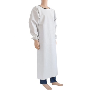 Nuovo allentato comodo <span class=keywords><strong>PVC</strong></span> impermeabile a maniche lunghe grembiule