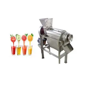 La prensa de tornillo comercial zanahoria máquina exprimidor en espiral de acero inoxidable tipo de jugo de fruta de la máquina