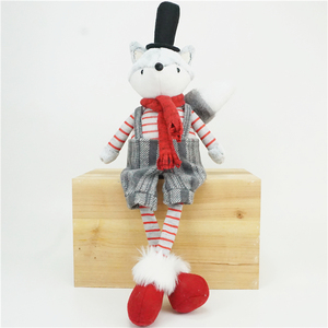 De Navidad de peluche de felpa muñecas de tela de peluche de animal de <span class=keywords><strong>préstamo</strong></span> fox par juguete de decoración de Navidad - Product Image 4