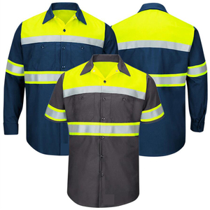 Camicia <span class=keywords><strong>da</strong></span> <span class=keywords><strong>lavoro</strong></span> a manica lunga con nastro riflettente ad alta visibilità - Product Image 5