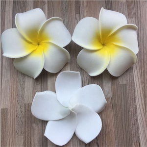 D1230 <span class=keywords><strong>Plumeria</strong></span> bunga busa Hawai Bunga <span class=keywords><strong>Frangipani</strong></span> sutra buatan untuk dekorasi pesta pernikahan - Product Image 5