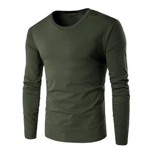 तेजी से शिपिंग थोक कपास जर्सी पुरुषों के लिए लंबी आस्तीन टी शर्ट - Product Image 5