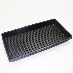 Hydroponic Black Plastic Nursery Plant Flat Seedling Trays