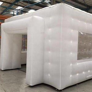 Bán nhà máy LED ánh sáng trực tiếp bán Inflatable Cube lều, niêm phong trong suốt hiển thị Lều tuyết, liên tục pogoda phòng họp cho thuê - Product Image 3