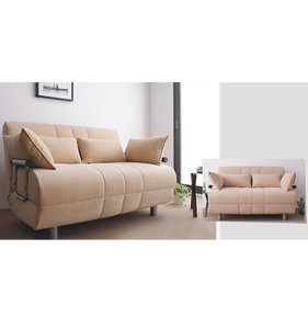 Egl divano letto convertibile 2 posti letto letto pieghevole con tessuto di lino grigio <span class=keywords><strong>per</strong></span> soggiorno scuola Hotel camera da letto OEM ODM lavabile - Product Image 2
