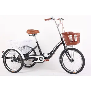 China good adult 3 wheel trike /24 inch 7 speed adult tricycle bike for sale / adult tricycle seat large big wheel