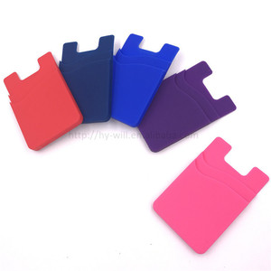 더블 레이어 실리콘 카드 홀더 전화 홀더 공장 아울렛 잘 가격 휴대폰 액세서리 - Product Image 2