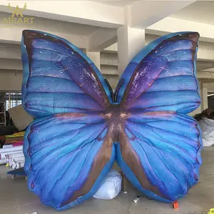 LED lighting Giant inflatable butterfly wings balloon for party decoration