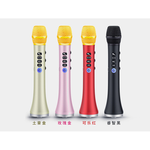 Micrófono de <span class=keywords><strong>Karaoke</strong></span> 20 vatios fuerte BT altavoz inalámbrico familia KTV 2019 nuevo diseño de suministro de fábrica L698DSP - Product Image 3