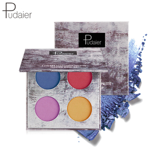 พาเลทอายแชโดว์พาเลทอายแชโดว์แบบมืออาชีพ4สีผสมชิมเมอร์ได้ง่ายฉลากส่วนตัว - Product Image 6