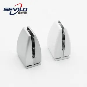 Aluminum Alloy Silver Color Partition Clip For Acrylic Panel