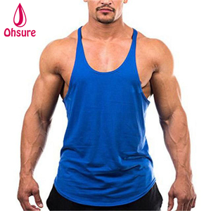 Venta al por mayor Gimnasio Entrenamiento Muscle Singlets Mens Tank Tops Algodón Stringer Culturismo - Product Image 3