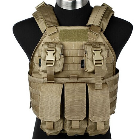 Khaki Molle защитный жилет для тела с Mag Pouch средства индивидуальной защиты