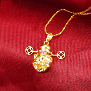 AP8083004 xuping 24 k זהב צבע עושר זהב מסורתי סיני שרשרת, תכשיטי סיני - Product Image 4