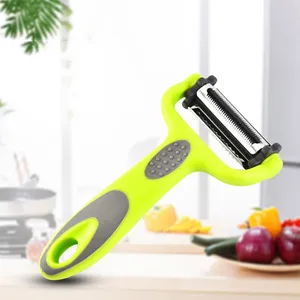 Keuken Gadgets Groente Fruit Multifunctionele Draaibaar Sharp Rechte Gekarteld Julienne Messen Y 3 In 1 Dunschiller Slicer Shredder