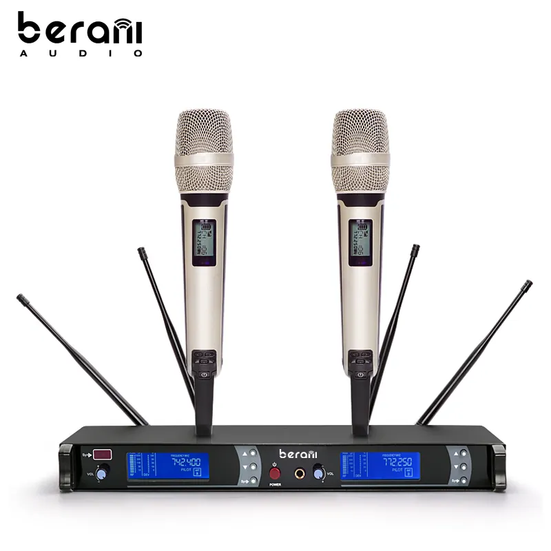 2019 Oem Tie UHF Mic 2 Kanalen Kraag Microfoon Voor Conferentie true diversity draadloze systeem