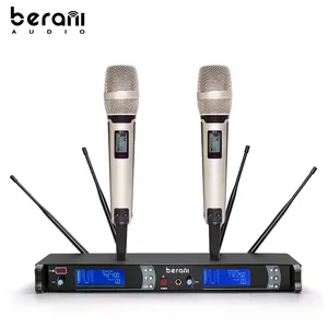 2019 Oem Tie UHF Mic 2 Channels Collar Microphone For Conference true diversity wireless system