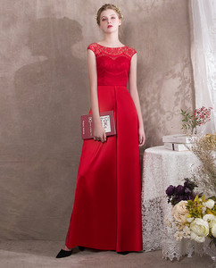 무도회 가운 신부 빨간 레이스 점프 슈트 파티 원피스 빨간 이브닝 가운 와이드 레그 팬츠 드레스 2024 점프 수트 드레스 레이디 - Product Image 5