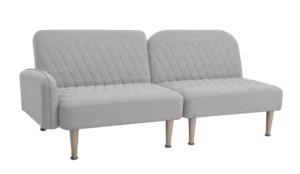 Nhà máy Nisco bán buôn trực tiếp ghế sofa giường đa năng hiện đại bọc vải mút hoạt tính may chần, khung gỗ, dùng cho phòng khách và phòng ngủ - Product Image 2