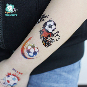 Tatuaggio impermeabile tatuaggio temporaneo adesivi squadra di calcio falso tatuaggio cartone animato per bambini Body Art sacchetto sigillato o personalizzato - Product Image 4