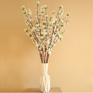 Flor Artificial Flor de melocotón <span class=keywords><strong>cherry</strong></span> plum ramo de flor de seda - Product Image 5