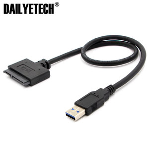 Venta directa de fábrica de USB 3,0 a <span class=keywords><strong>SATA</strong></span> 7 + 15 pin 22pin Cable <span class=keywords><strong>adaptador</strong></span> para 2,5 pulgadas <span class=keywords><strong>HDD</strong></span> SSD - Product Image 1