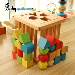 <span class=keywords><strong>Montessori</strong></span> <span class=keywords><strong>Cubo</strong></span> <span class=keywords><strong>de</strong></span> madera forma clasificador juguete para los niños Z12024F - Product Image 2