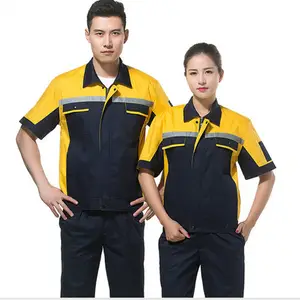 OEM 35% Cotton 65% Polyester Bảo Hộ Lao Động Đồng Phục Công Nghiệp Cơ Khí Kỹ Thuật Làm Việc Đồng Phục Bảo Hộ Lao Động