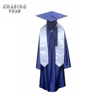 อนุบาล Shiny Graduation Cap ชุดสีขาว Stole