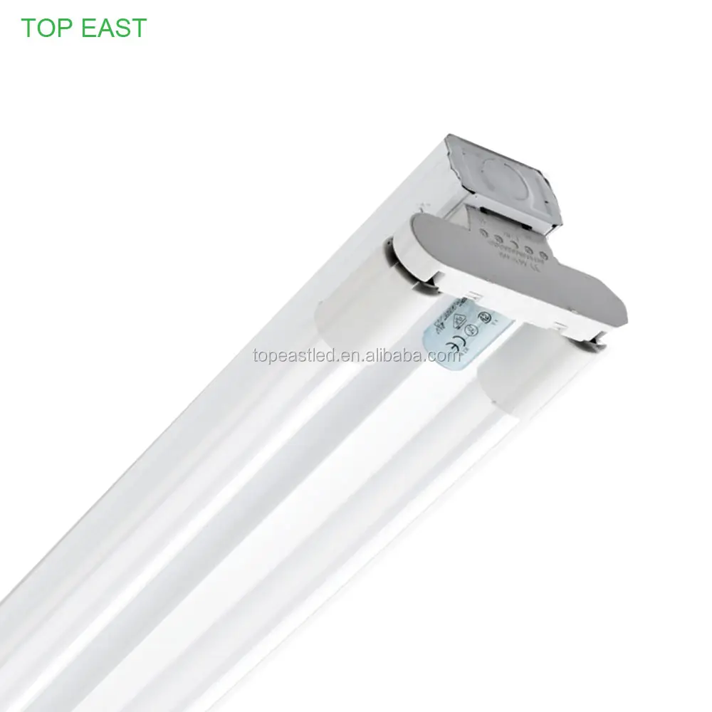 2*40w ballast électronique a mené la lumière de tube jumeau raccord avec réflecteur pour led T8 tube luminaire