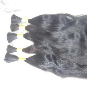 Color Natural de cabello a granel mejor venta de producto 1 pieza orden mínima donante libre de químicos a granel venta de cabello humano indio - Product Image 1