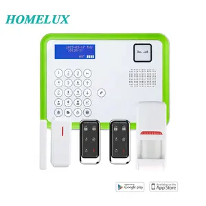 Homelux HX-GSM900 Haute Qualité Contrôle App Alimenté Par Batterie Sans Fil Intelligent Système D'alarme De Sécurité À Domicile GSM SMS