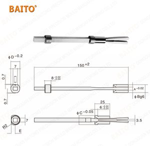 /Cumsa/hasco tiêu chuẩn góc cạnh lỗ tiêm khuôn phần MD sprung lõi linh hoạt ejector Pin - Product Image 4