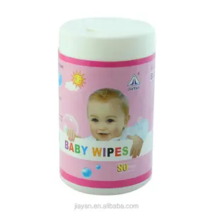 canister baby wipes/tissue in barrel/bottle with non-toxic material OEM available baby wet wipes