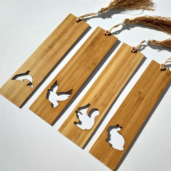 Marque-page en bois souvenir d'école, 5 pièces, cadeau artisanal