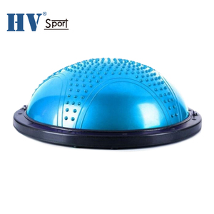 <span class=keywords><strong>Pilates</strong></span> formation PVC <span class=keywords><strong>ballon</strong></span> de yoga demi-boule avec poignée vague à billes à grande vitesse - Product Image 1