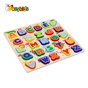 Top Vendita Educativi Abc di <span class=keywords><strong>Legno</strong></span> Lettera Animale di <span class=keywords><strong>Puzzle</strong></span> per I Bambini W14B113 - Product Image 3