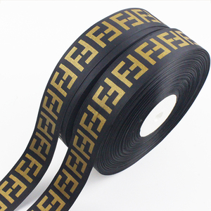 100% poliéster logotipo personalizado 2 pulgadas impresión de la marca tejer grogrén (ligamento tafetán cinta - Product Image 5