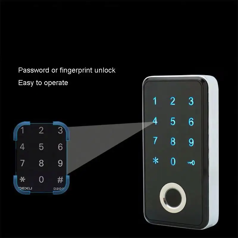 Hot Koop Keyless Elektronische Wachtwoord Vingerafdruk Kabinet Lock Voor Ladeblokkering Pistool Veilig