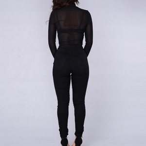 Venta al por mayor caliente urbano de moda Sexy erógena de malla de encaje Mono para las mujeres - Product Image 5