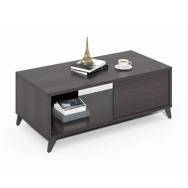 コーヒーテーブルE1素材MFCモダン実用家具オフィスレセプションカスタマイズ