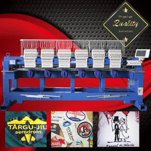 China top quality like machine 6 HEADS ca p/tshirt/flat Embroidery Machine Price in USA EUR Africa