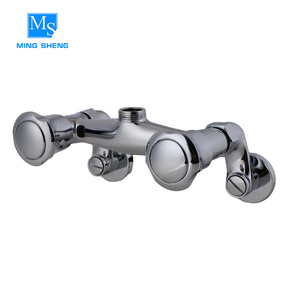 fábrica de buena calidad de montaje en pared de brazo de oscilación latón doble grifo monomando de cocina saque aerosol - Product Image 3