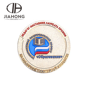 Fait sur commande de haute qualité plaqué or <span class=keywords><strong>Russe</strong></span> souvenir pièce de monnaie - Product Image 6