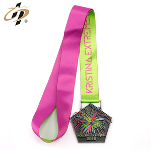 Promoción logotipo personalizado maratón deporte finalista premio Medalla con cinta - Product Image 3